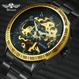 Sport Clock Men Automatic Watch Skeleton